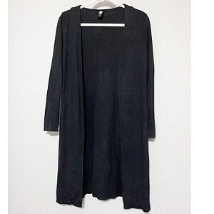 Forever 21 Womens Vintate Y2K 90s Cardigan‎ Silk Angora Blend Open Front Size L